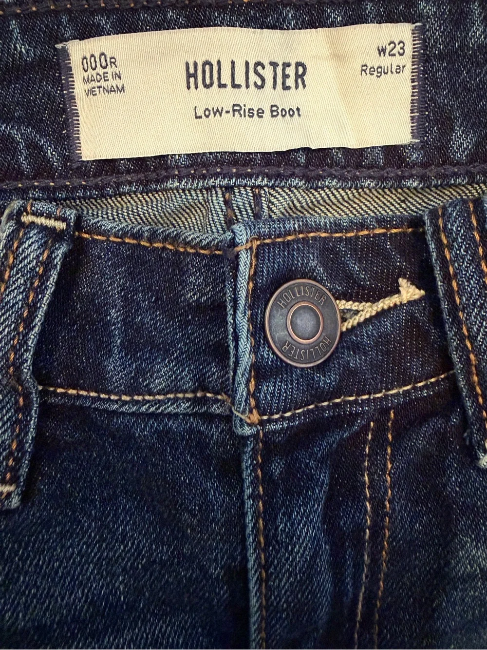 Hollister Women's Dark Blue Flare Jeans